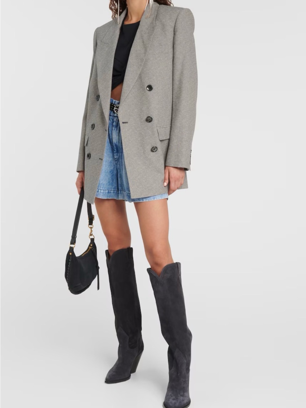 Isabel Marant Lomero Suede Knee-High Boots Size EU 40 - Picture 2 of 9
